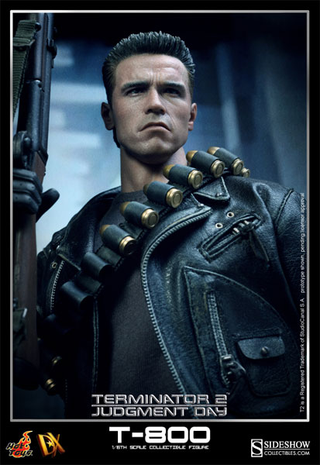 Illustration for article titled This Terminator Figure Looks so Real It'll Ask For Your Clothes, Boots & Motorcycle